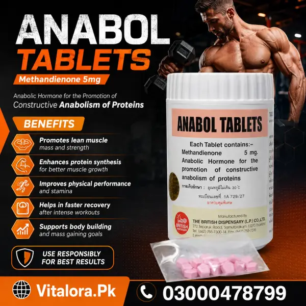 Anabol 5Mg 1000 Tablets In Pakistan