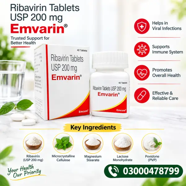 Emvarin 200Mg Tablet Price In Pakistan