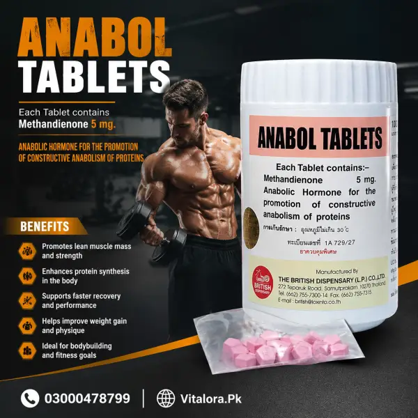 Anabol 5Mg 1000 Tablets In Pakistan image 2