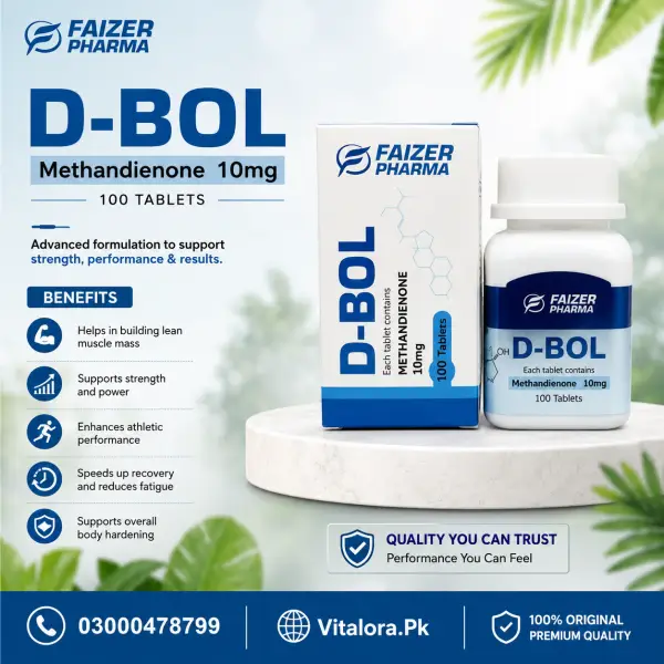 D-Bol Weight Gainer 10Mg 100 Tablet In Pakistan image 2