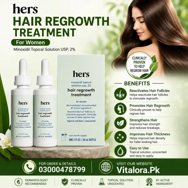 Hers Minoxidil Hair Treatment Solution In Pakistan