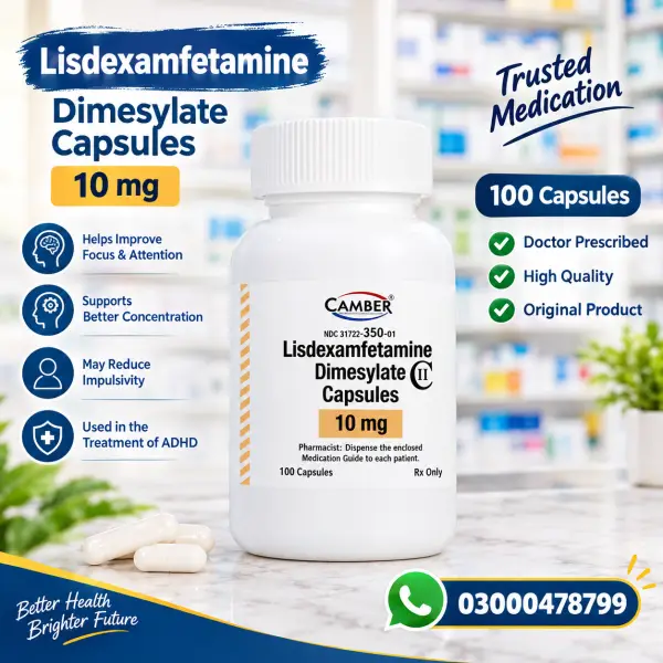 Lisdexamfetamine 10 Mg Price In Pakistan