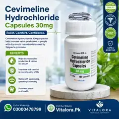 Cevimeline Hydrochloride 30Mg Capsules In Pakistan