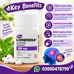Lorbrena 100Mg Tablet In Pakistan