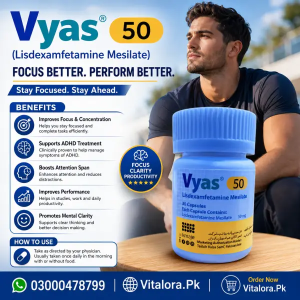 Vyas 50Mg Pills In Pakistan